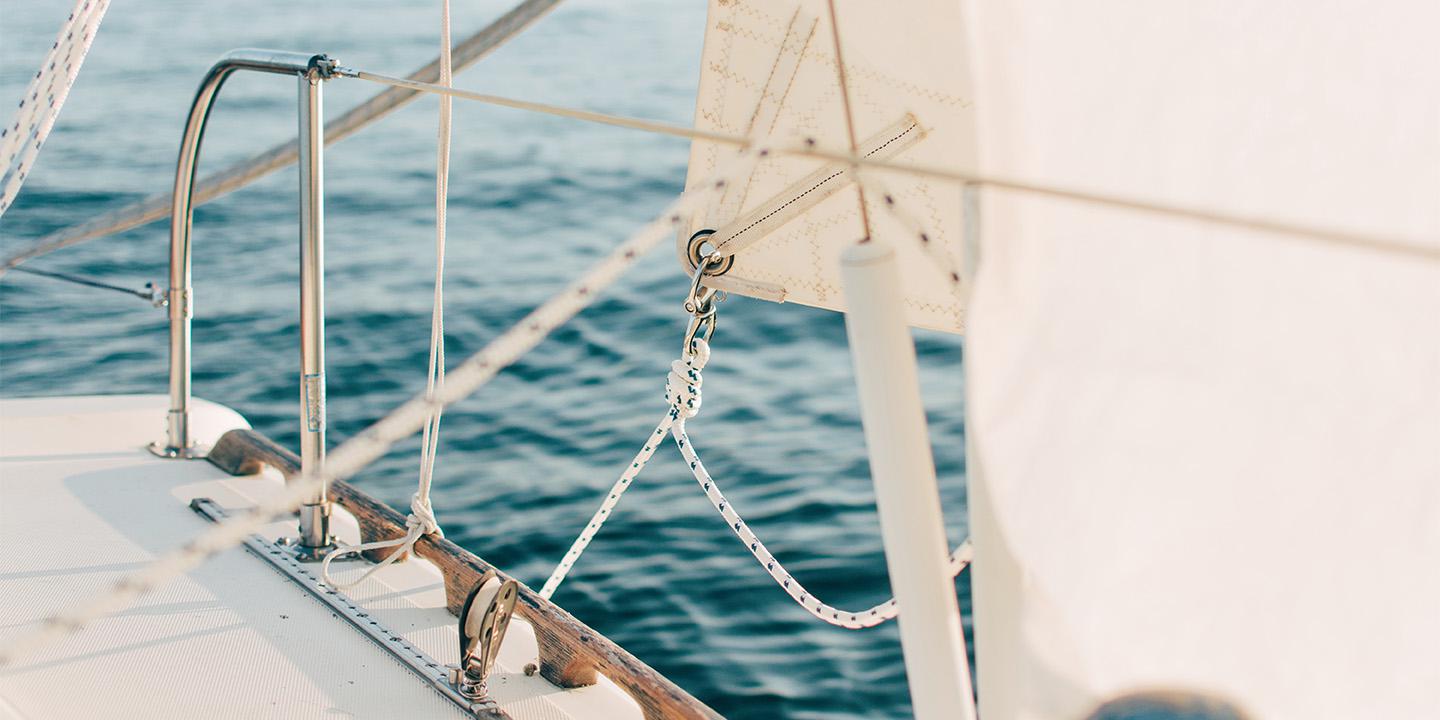 A sailboat on the water.